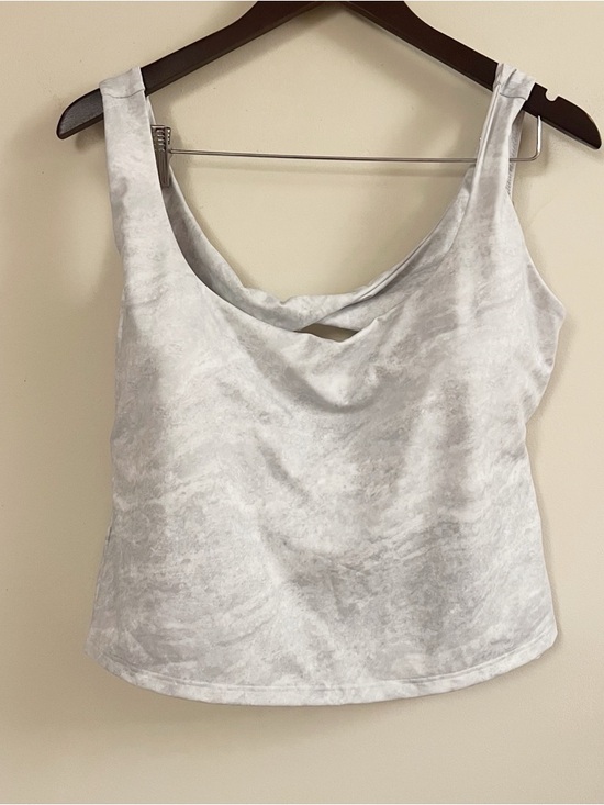 Fabletics Tops - Fabletics Oasis Twist Built-In Bra Tank Stone Marble NEW Size XXL